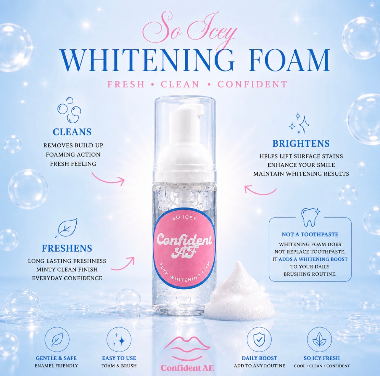 “So Icey” Whitening Foam