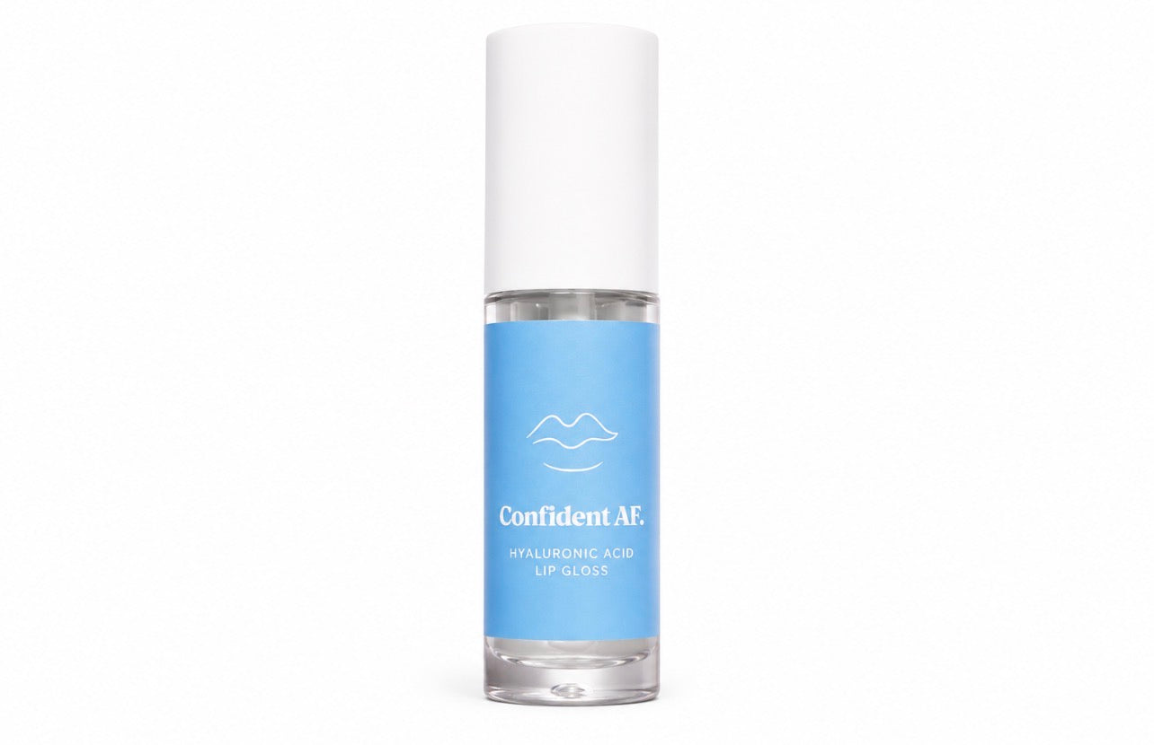 “Hydrated AF” hyaluronic acid plumping gloss